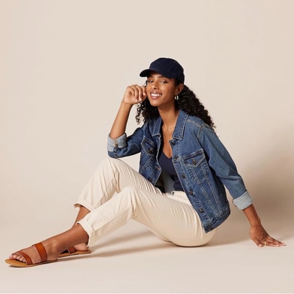 Womens Full Length Straight Leg Chino Pant size 6 in light tan - Picture 3 of 12